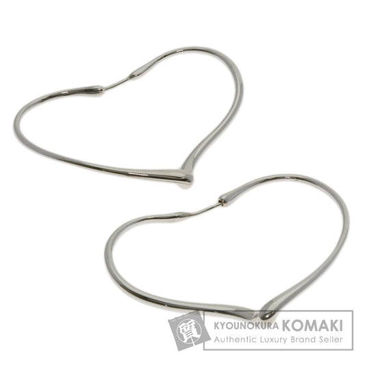TIFFANY&Co. Open heart hoop earring Silver Ladies [Used]