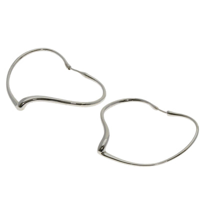 TIFFANY&Co. Open heart hoop earring Silver Ladies [Used]
