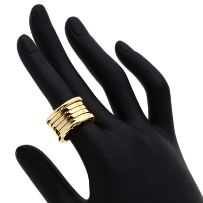 BVLGARI B.zero1 5 Band #52 Ring K18 Yellow Gold Ladies [Used]