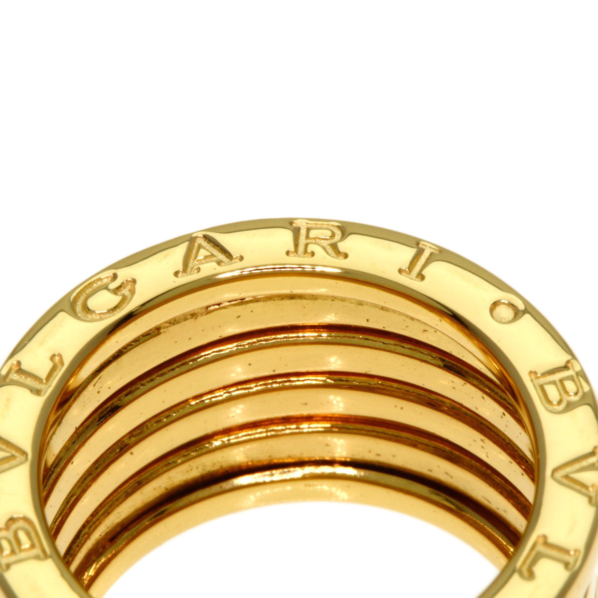 BVLGARI B.zero1 5 Band #52 Ring K18 Yellow Gold Ladies [Used]