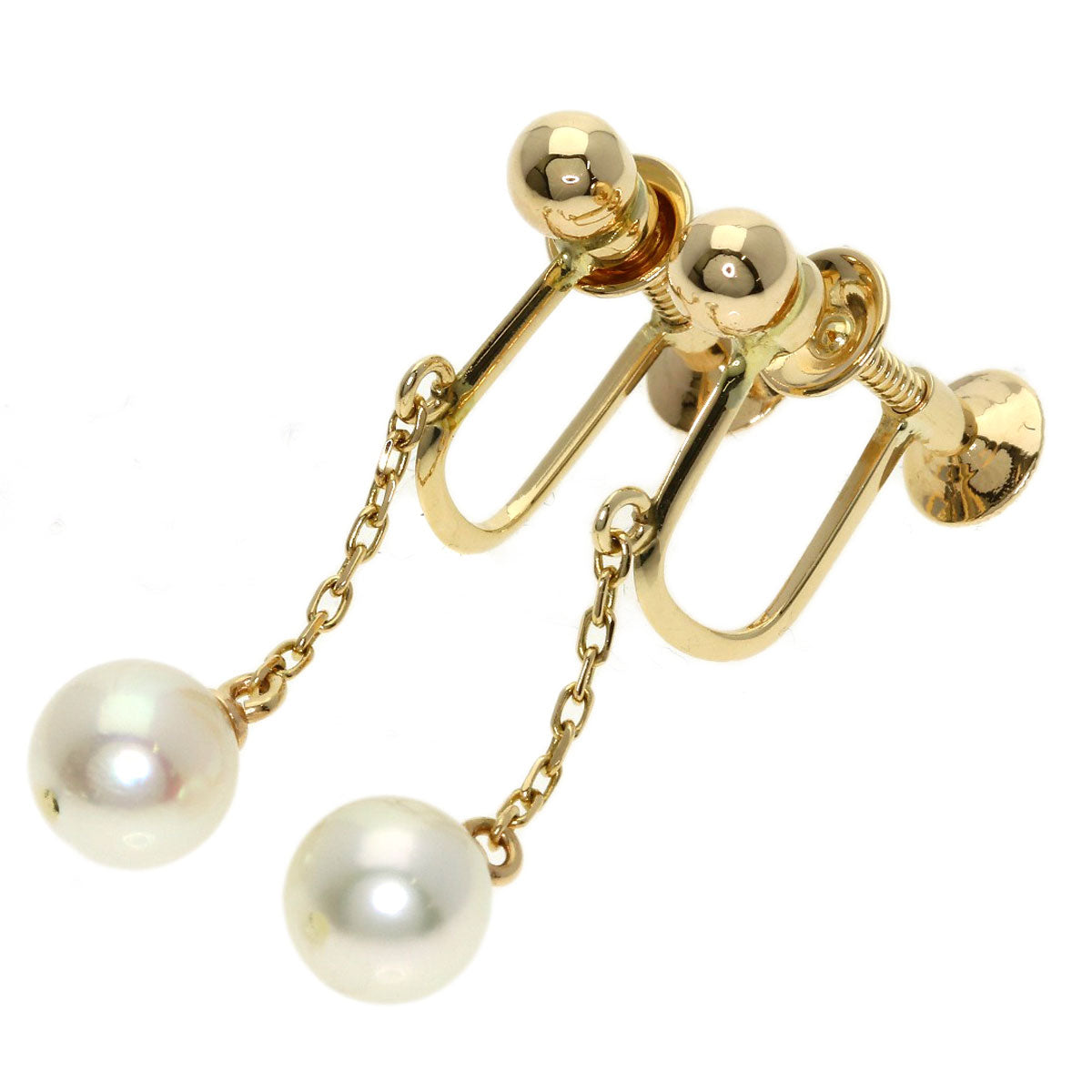TASAKI Pearl Pearl Earring K14 Yellow Gold Ladies [Used]