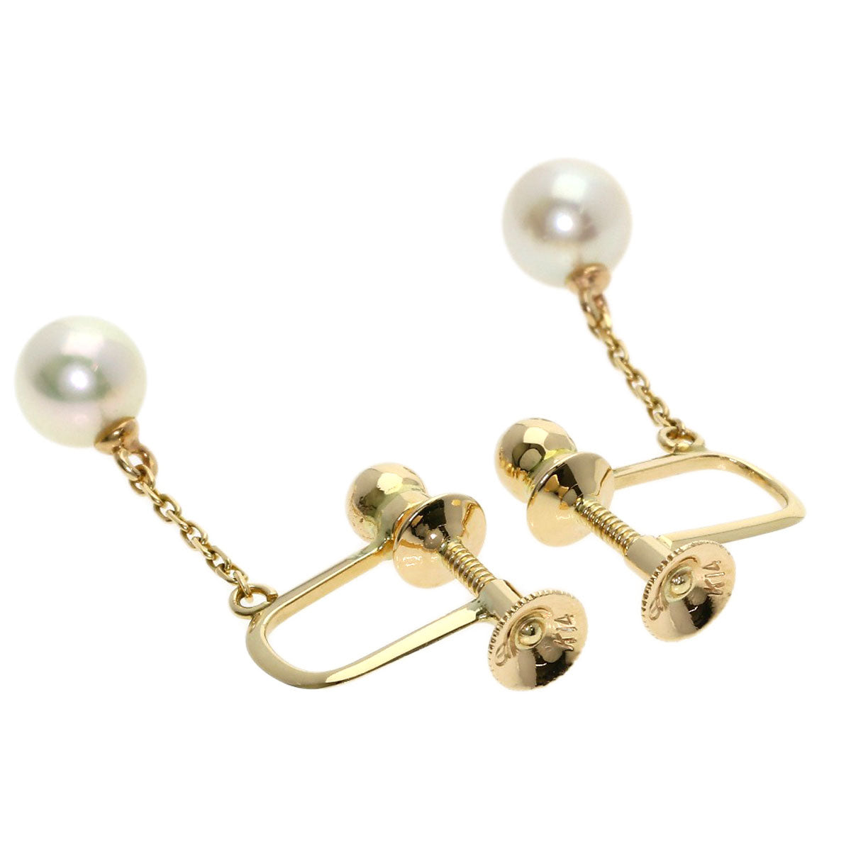 TASAKI Pearl Pearl Earring K14 Yellow Gold Ladies [Used]