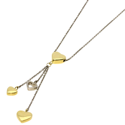 TIFFANY&Co. multi heart drop Necklace K18 White Gold 18K Yellow GoldLadies [Used]