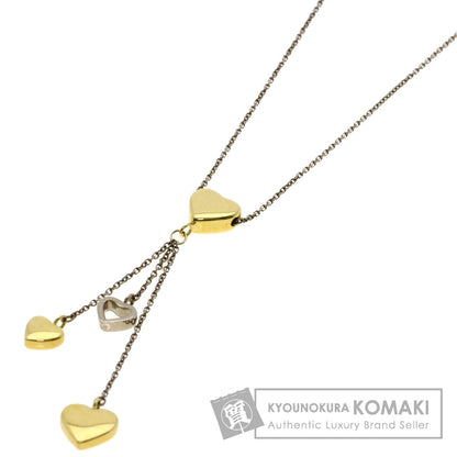 TIFFANY&Co. multi heart drop Necklace K18 White Gold 18K Yellow GoldLadies [Used]