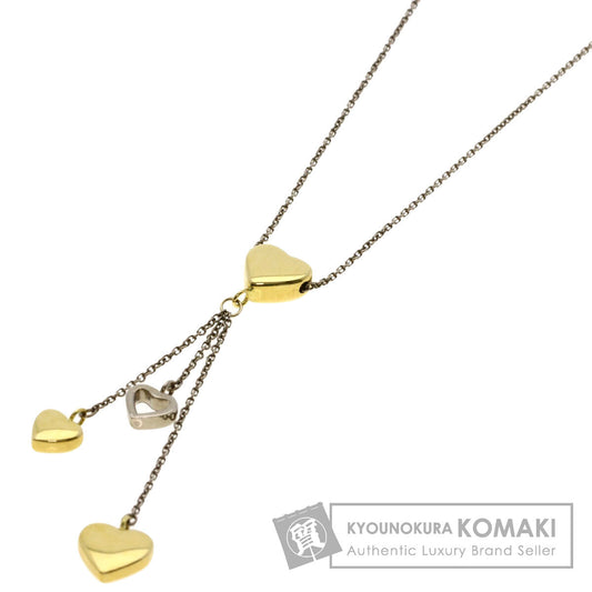 TIFFANY&Co. multi heart drop Necklace K18 White Gold 18K Yellow GoldLadies [Used]