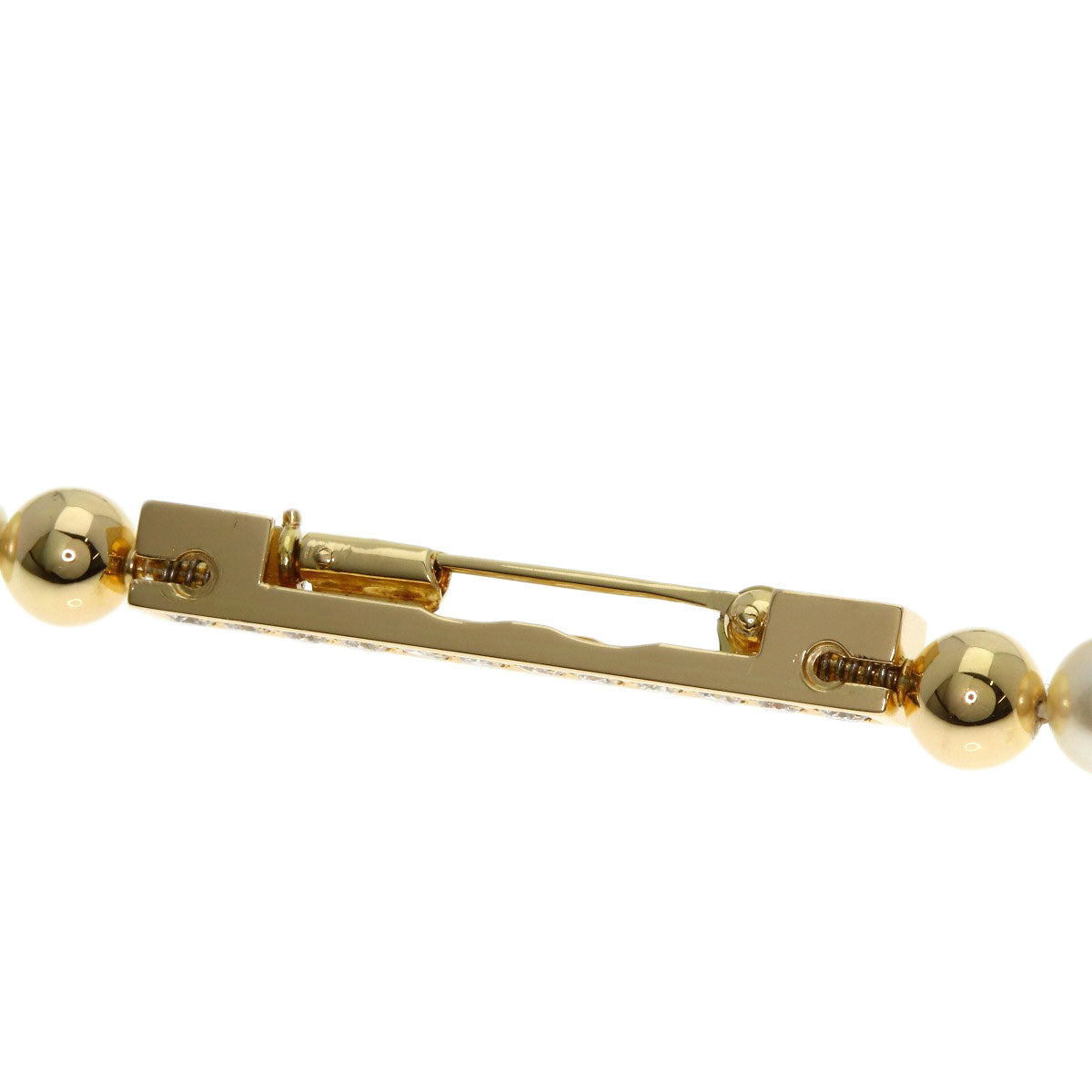 TASAKI Akoya Pearl Diamond Long Necklace Platinum PT900 18K Yellow GoldLadies [Used]