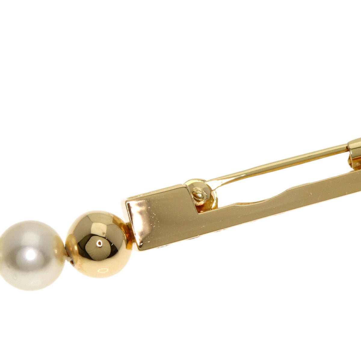 TASAKI Akoya Pearl Diamond Long Necklace Platinum PT900 18K Yellow GoldLadies [Used]