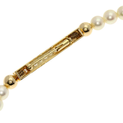 TASAKI Akoya Pearl Diamond Long Necklace Platinum PT900 18K Yellow GoldLadies [Used]