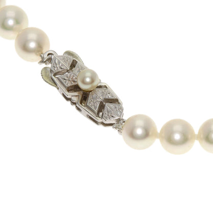 MIKIMOTO Pearl Pearl Necklace Silver Ladies [Used]