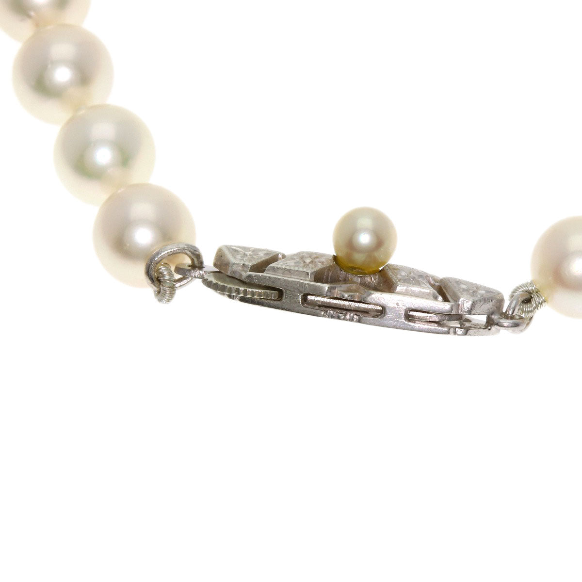 MIKIMOTO Pearl Pearl Necklace Silver Ladies [Used]