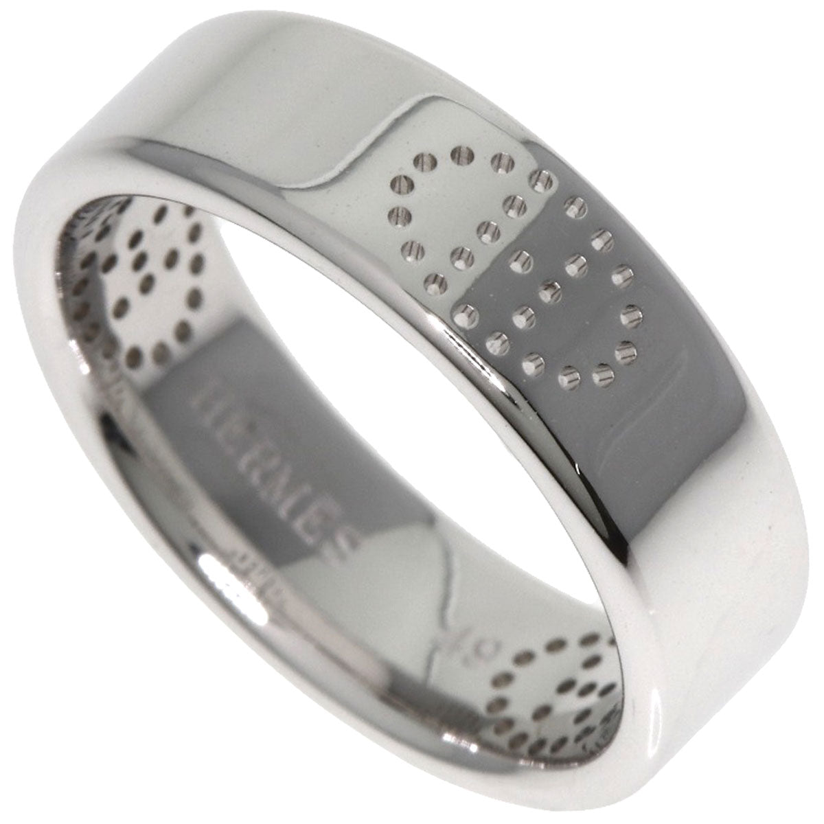 HERMES Eclipse Ruban #49 Ring K18 White Gold Ladies [Used]