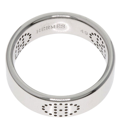 HERMES Eclipse Ruban #49 Ring K18 White Gold Ladies [Used]