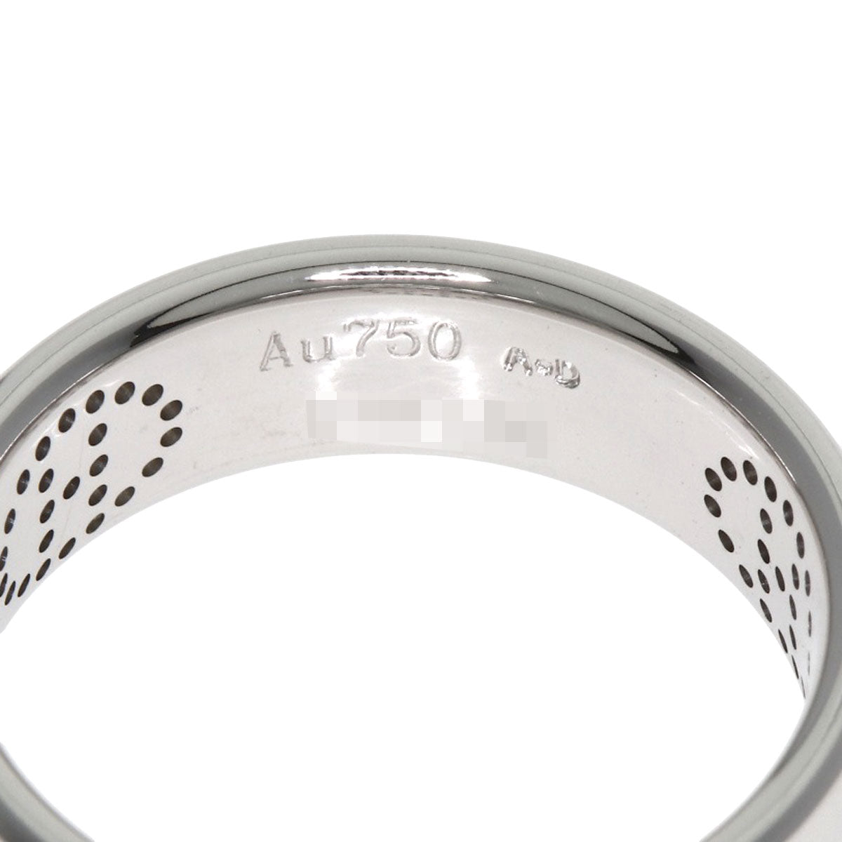 HERMES Eclipse Ruban #49 Ring K18 White Gold Ladies [Used]