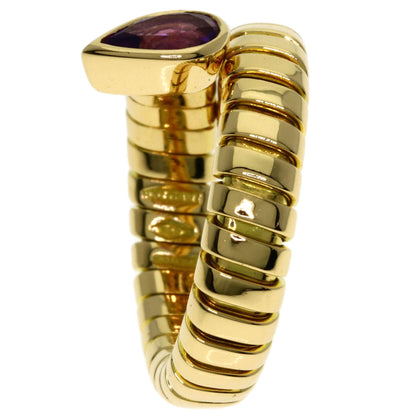 BVLGARI Tubogas Amethyst Ring K18 Yellow Gold Ladies [Used]