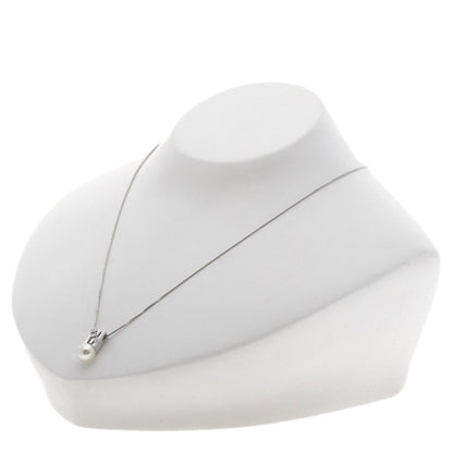 TASAKI Pearl Pearl Diamond Necklace K18 White Gold Ladies [Used]