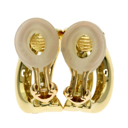 MIKIMOTO Diamond Earring K18 Yellow Gold Ladies [Used]