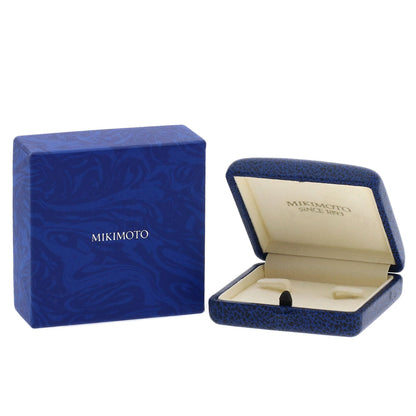 MIKIMOTO Diamond Earring K18 Yellow Gold Ladies [Used]