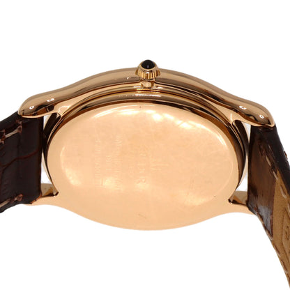 セイコー 4J81-5030 クレドール オーバルフェイス 腕時計 K18ピンクゴールド/革 レディース 【中古】【SEIKO】