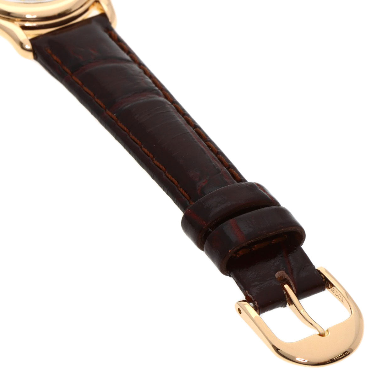 セイコー 4J81-5030 クレドール オーバルフェイス 腕時計 K18ピンクゴールド/革 レディース 【中古】【SEIKO】