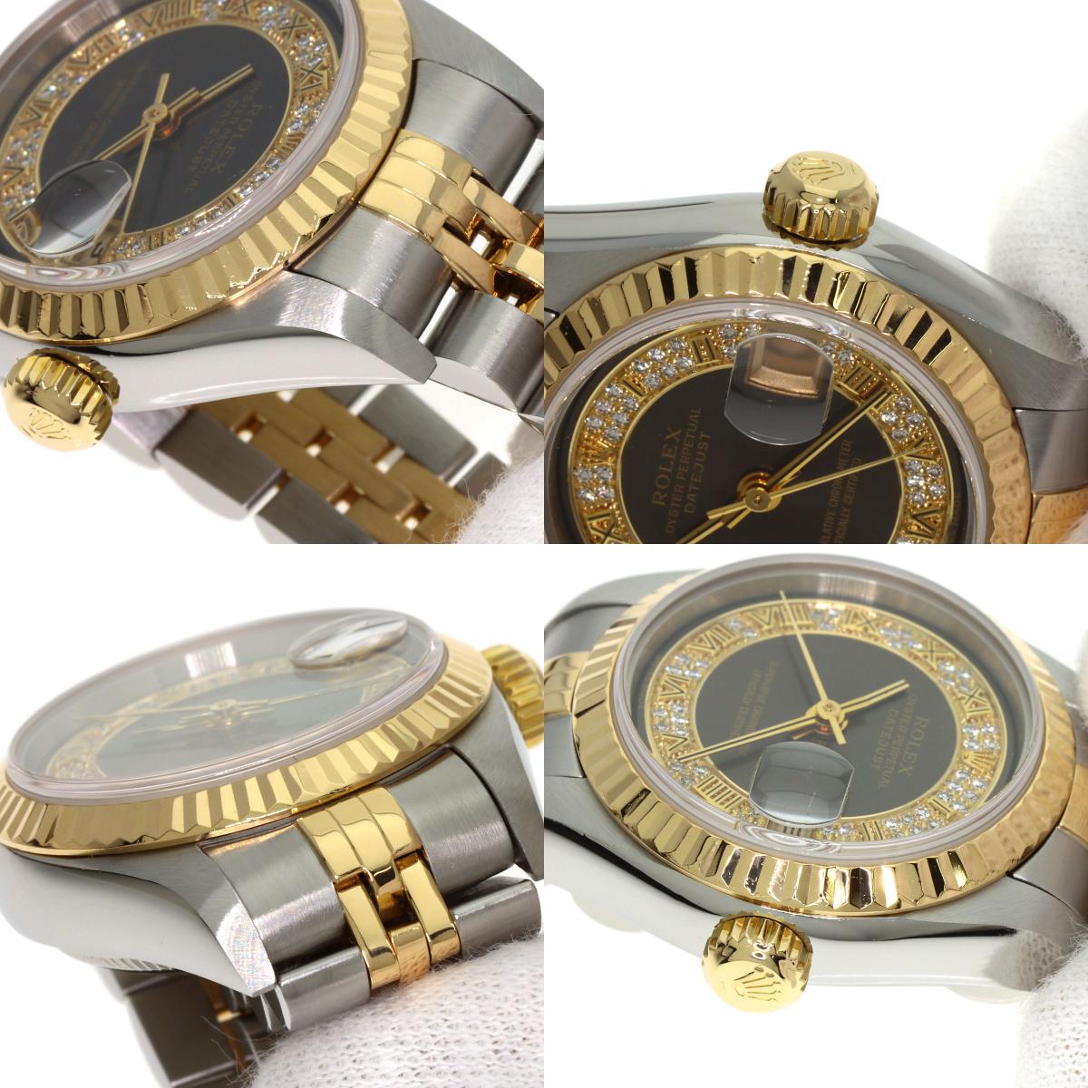 ROLEX Datejust Millyard Diamond Watches 79173MR Stainless Steel/SSxK18YG Ladies