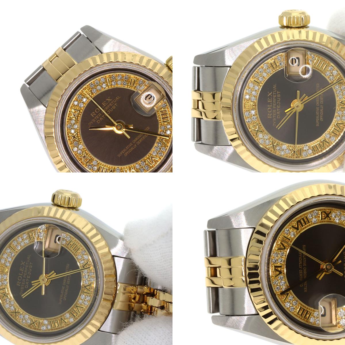 ROLEX Datejust Millyard Diamond Watches 79173MR Stainless Steel/SSxK18YG Ladies