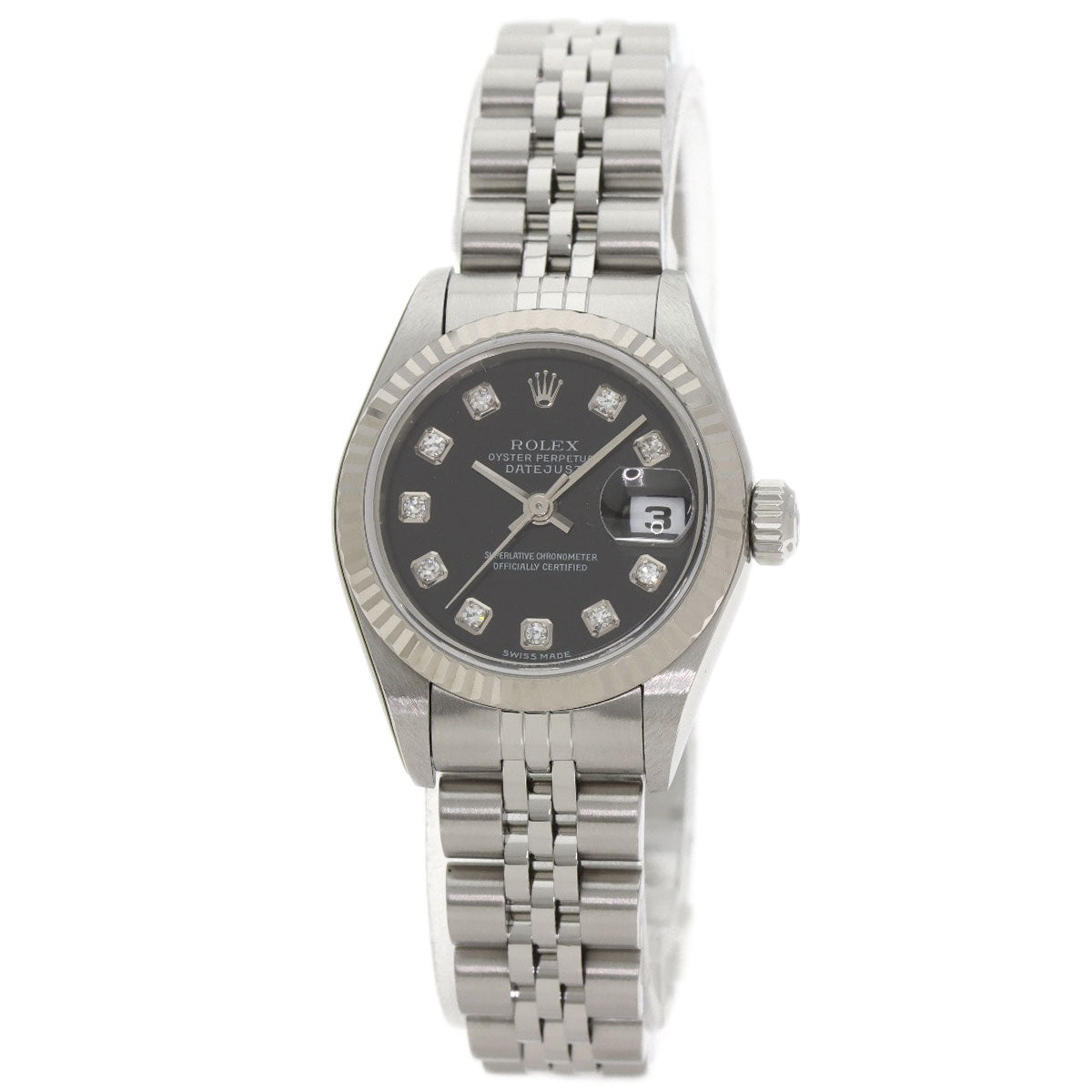 ROLEX DATEJUST 10P Diamond Watches 79174G Stainless Steel/Stainless Steel Ladies
