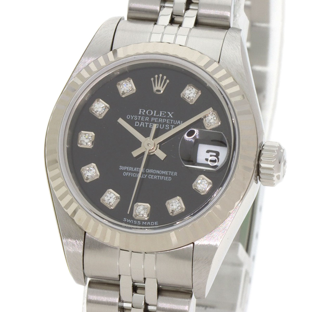 ROLEX DATEJUST 10P Diamond Watches 79174G Stainless Steel/Stainless Steel Ladies