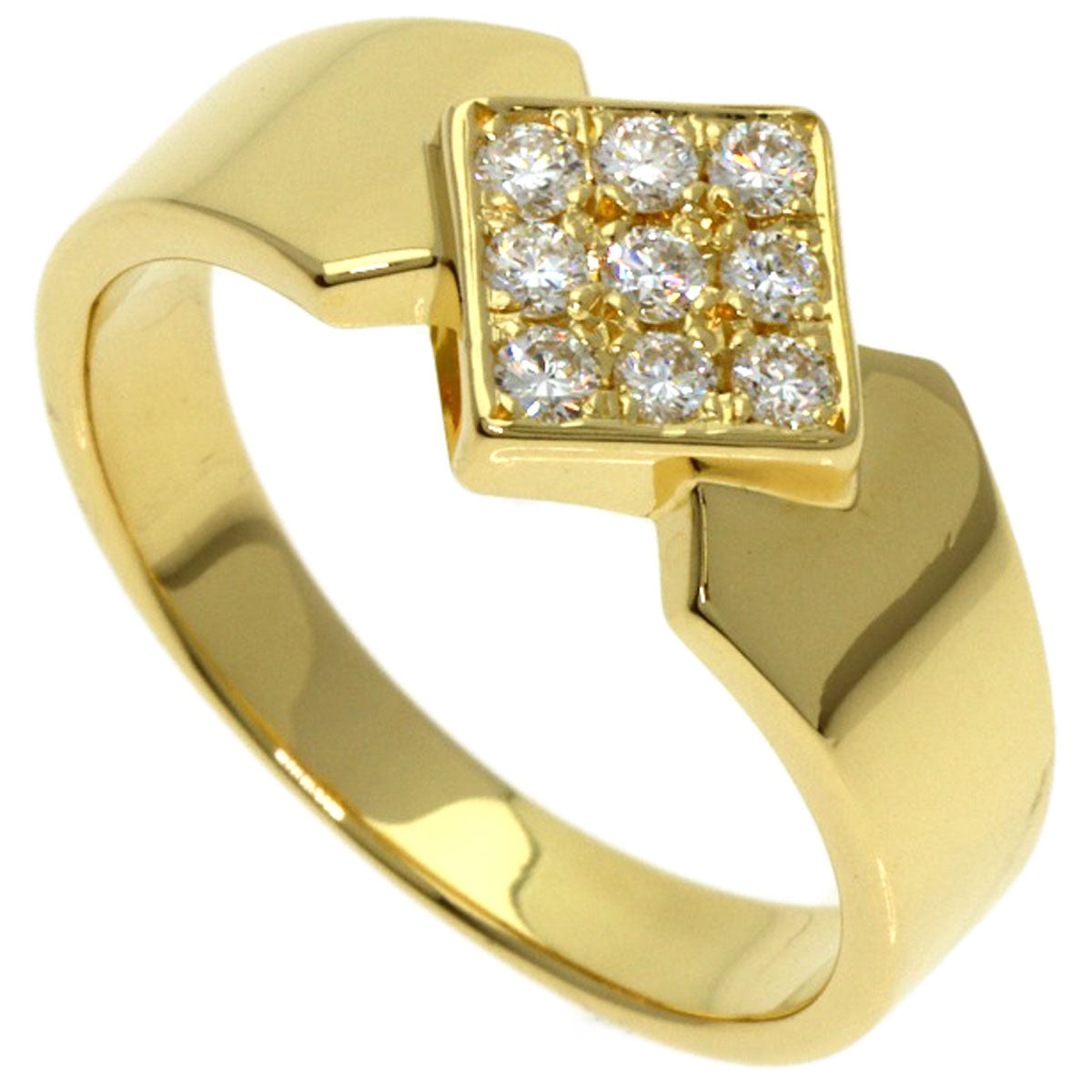 Dior Diamond Ring K18 Yellow Gold Ladies [Used]