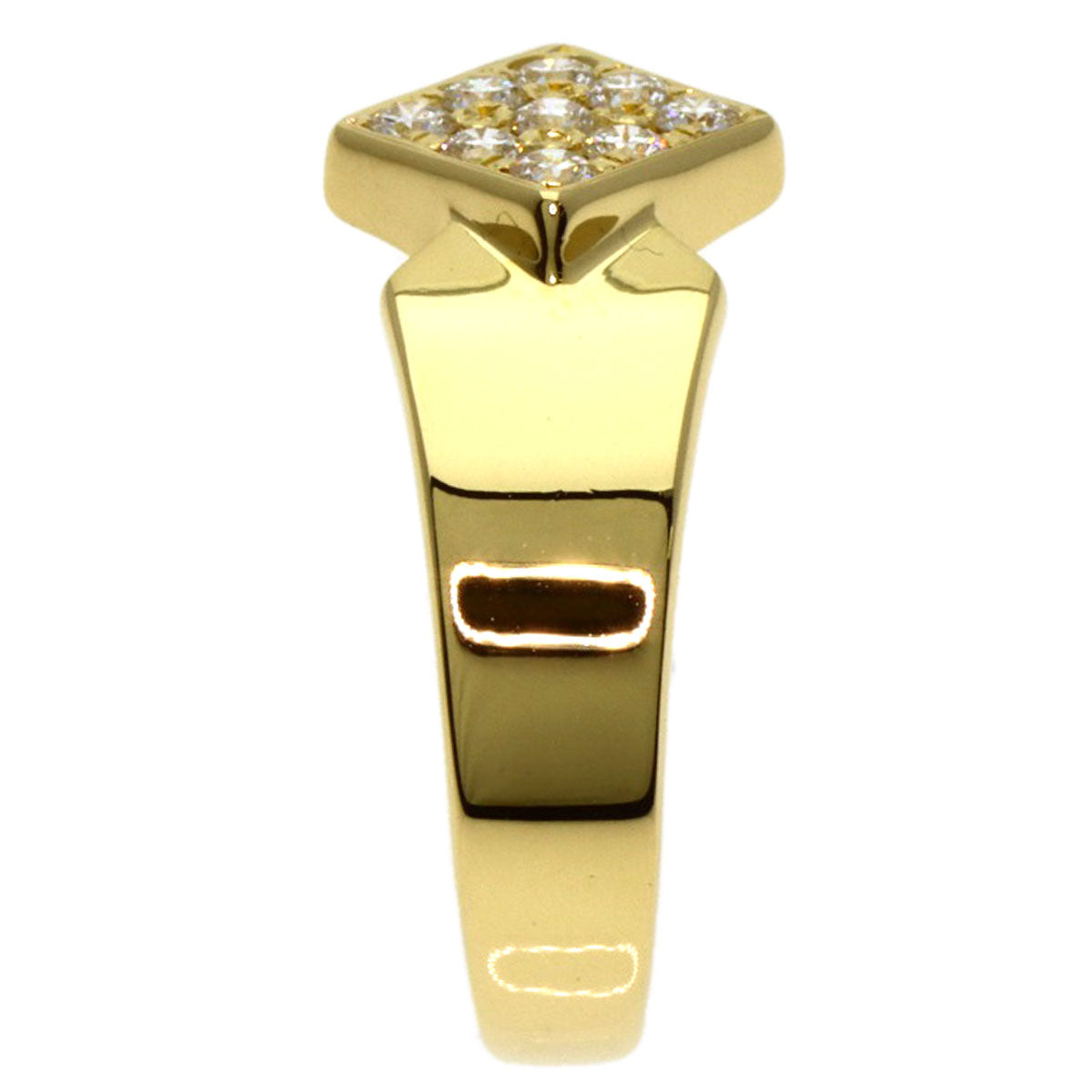 Dior Diamond Ring K18 Yellow Gold Ladies [Used]