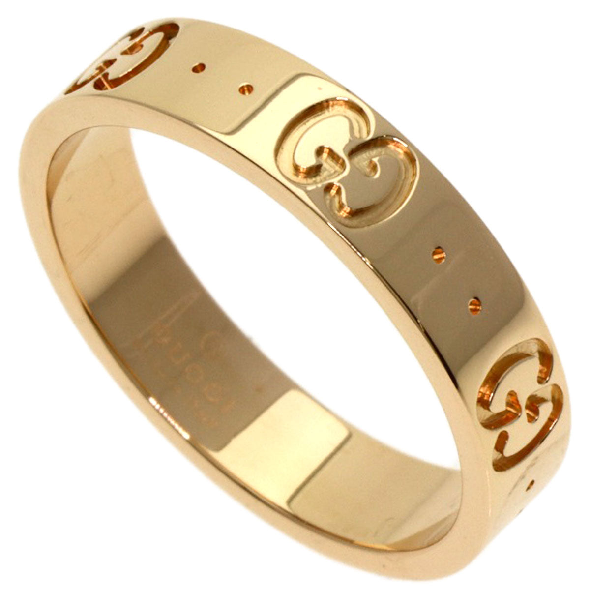 GUCCI Icon # 11 Ring K18 Pink Gold Ladies [Used]