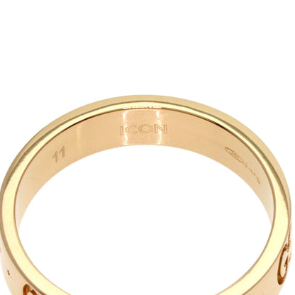 GUCCI Icon # 11 Ring K18 Pink Gold Ladies [Used]