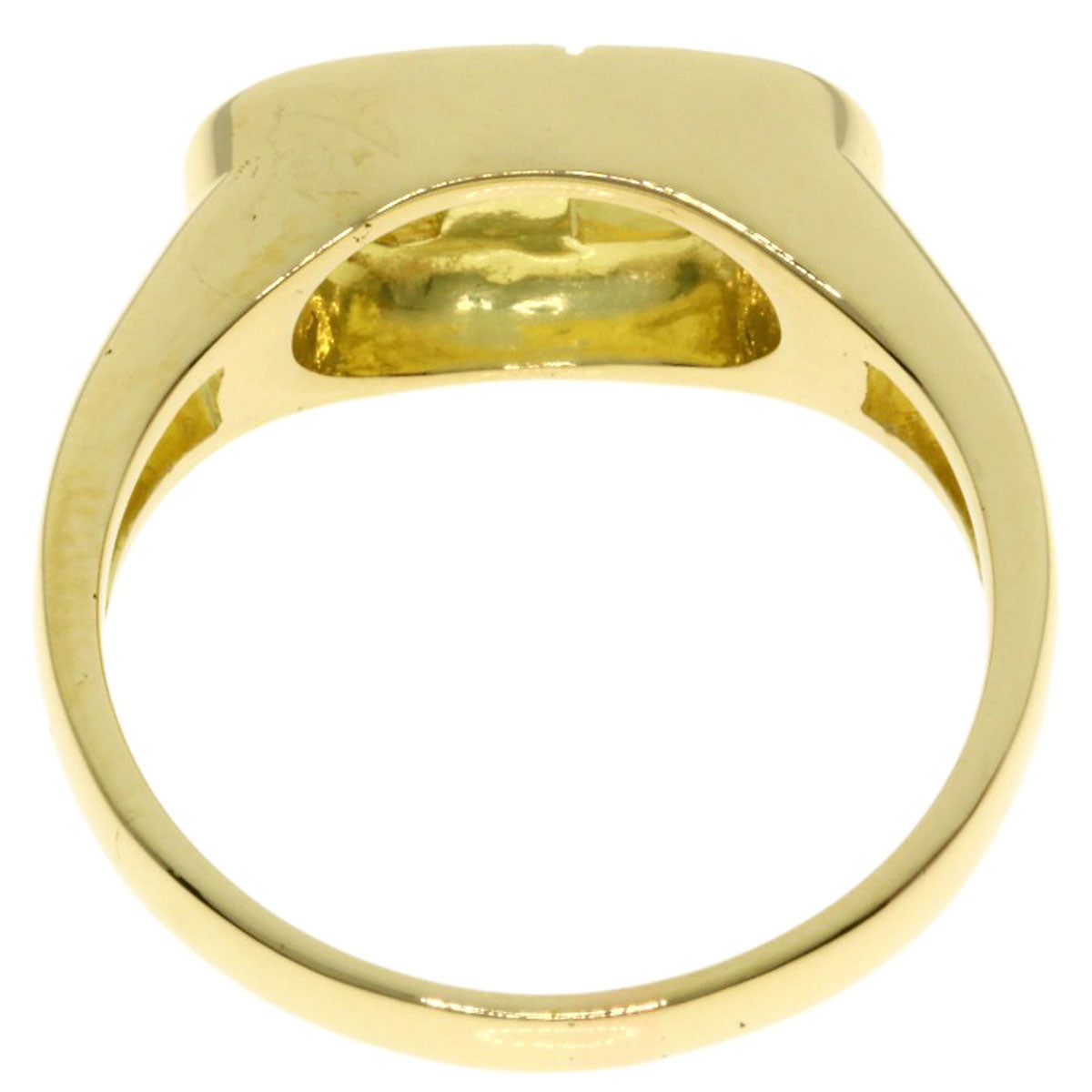 CHRISTIAN DIOR CD logo Diamond Ring K18 Yellow Gold Ladies [Used]