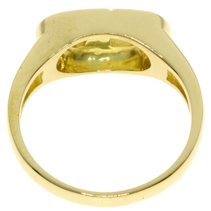 CHRISTIAN DIOR CD logo Diamond Ring K18 Yellow Gold Ladies [Used]