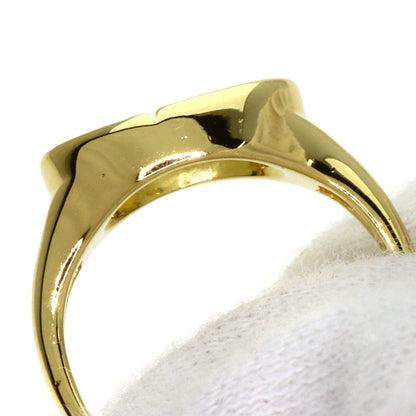 CHRISTIAN DIOR CD logo Diamond Ring K18 Yellow Gold Ladies [Used]