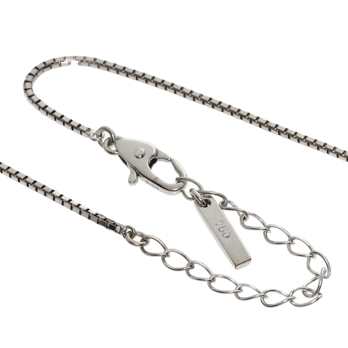 CELINE Chain 16.5" Necklace K18 White Gold Ladies [Used]