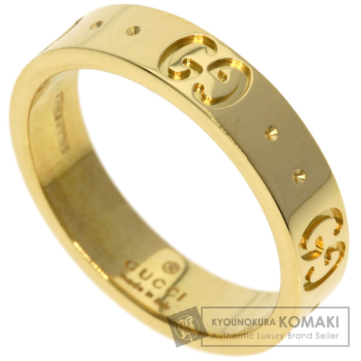 GUCCI Icon # 9 Ring K18 Yellow Gold Ladies [Used]
