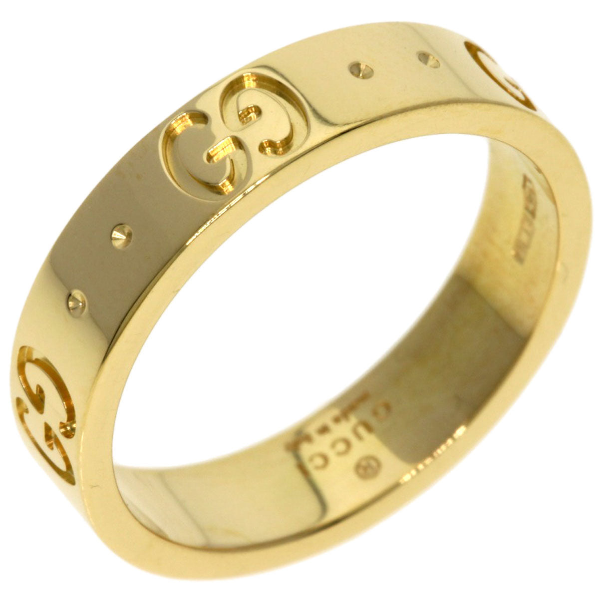 GUCCI Icon # 9 Ring K18 Yellow Gold Ladies [Used]