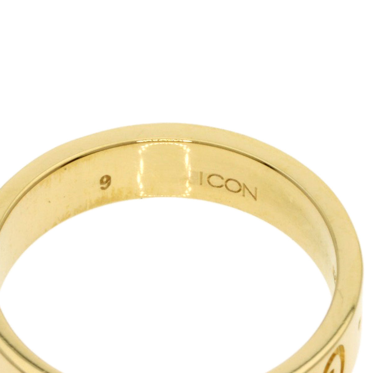GUCCI Icon # 9 Ring K18 Yellow Gold Ladies [Used]