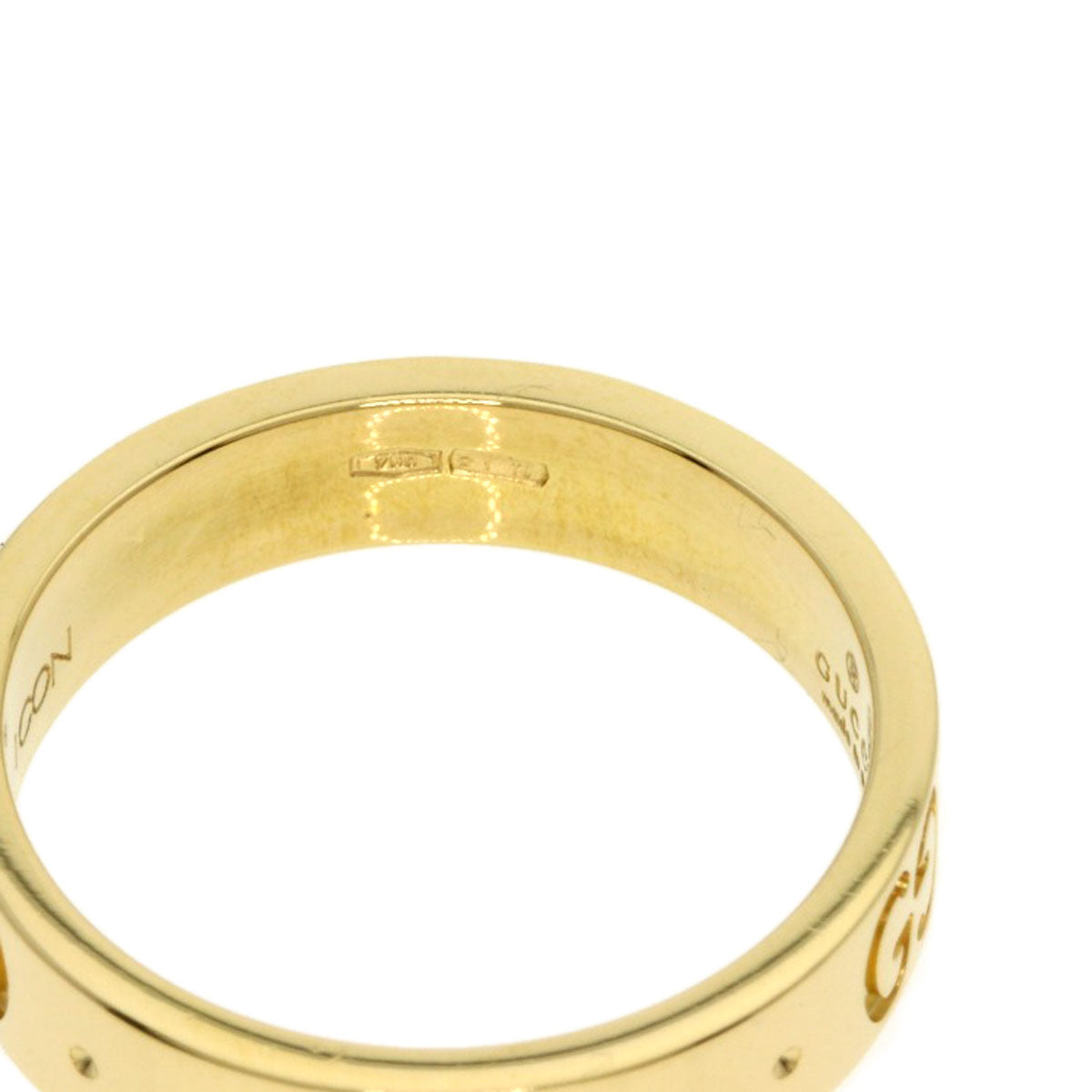 GUCCI Icon # 9 Ring K18 Yellow Gold Ladies [Used]