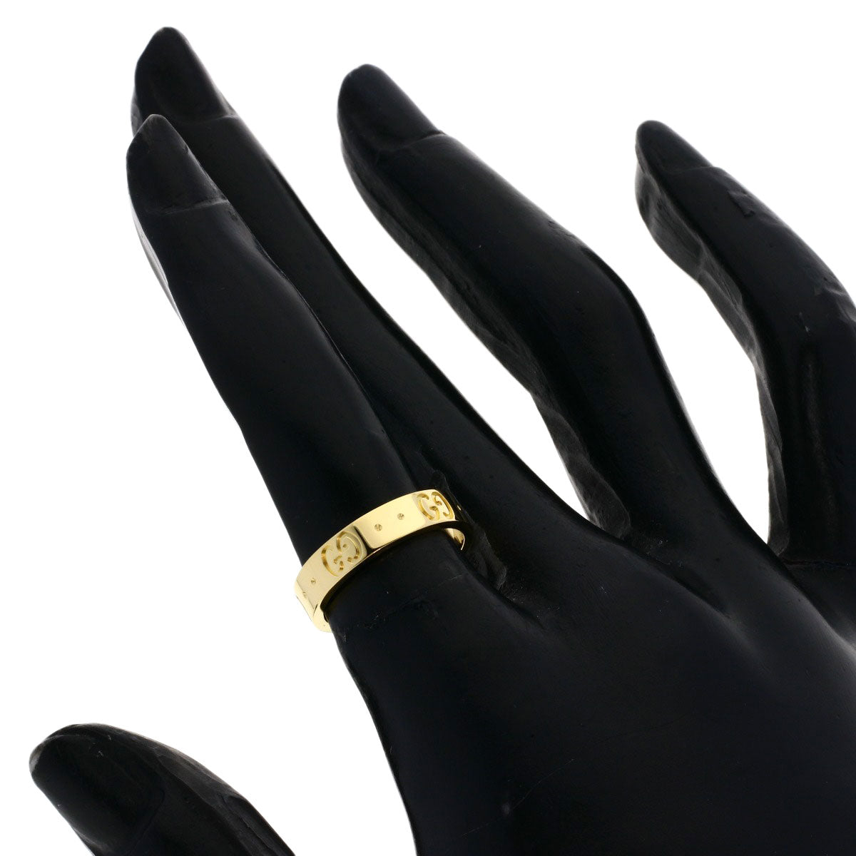GUCCI Icon # 9 Ring K18 Yellow Gold Ladies [Used]