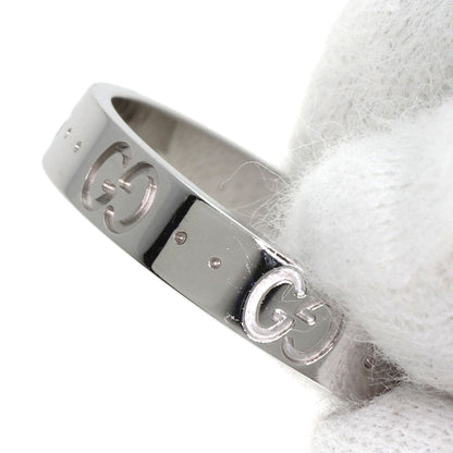 GUCCI Icon # 22 Ring K18 White Gold unisex [Used]