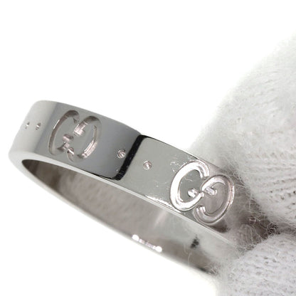 GUCCI Icon # 22 Ring K18 White Gold unisex [Used]