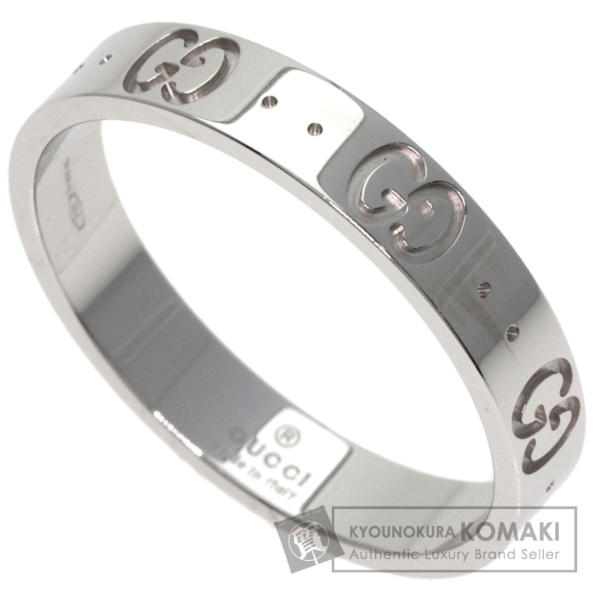 GUCCI Icon # 22 Ring K18 White Gold unisex [Used]