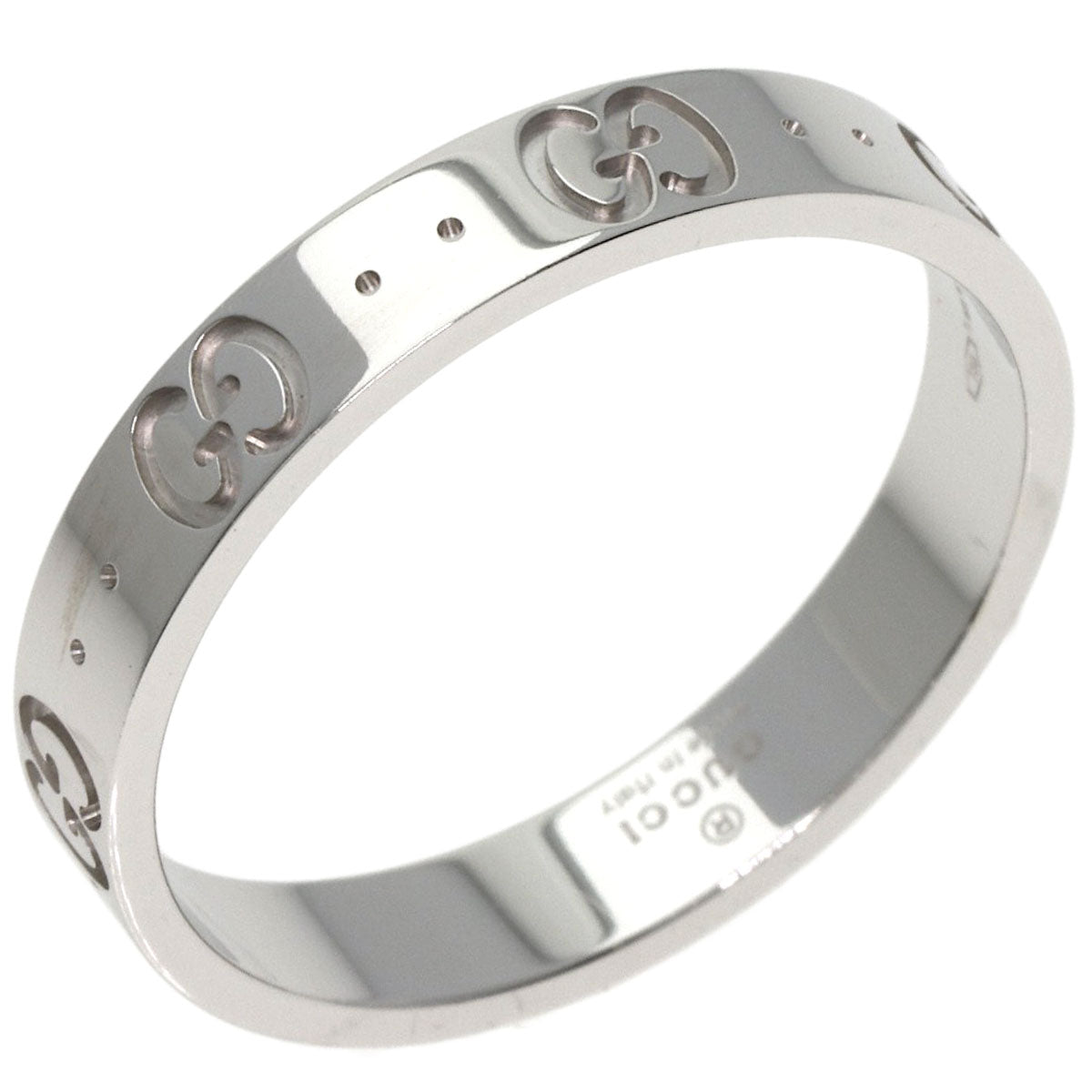 GUCCI Icon # 22 Ring K18 White Gold unisex [Used]