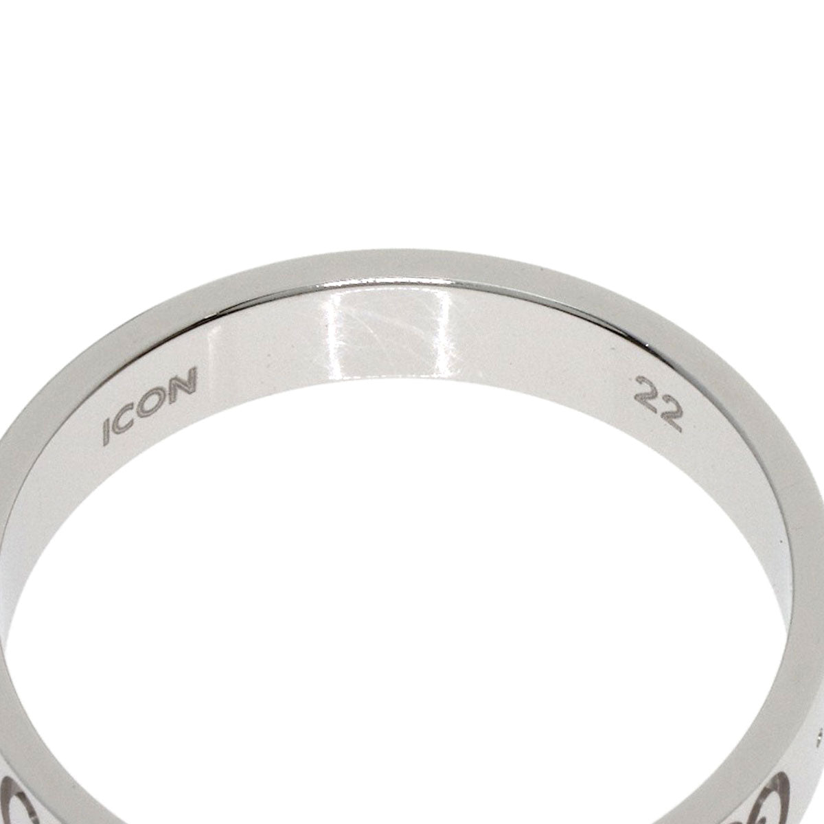 GUCCI Icon # 22 Ring K18 White Gold unisex [Used]