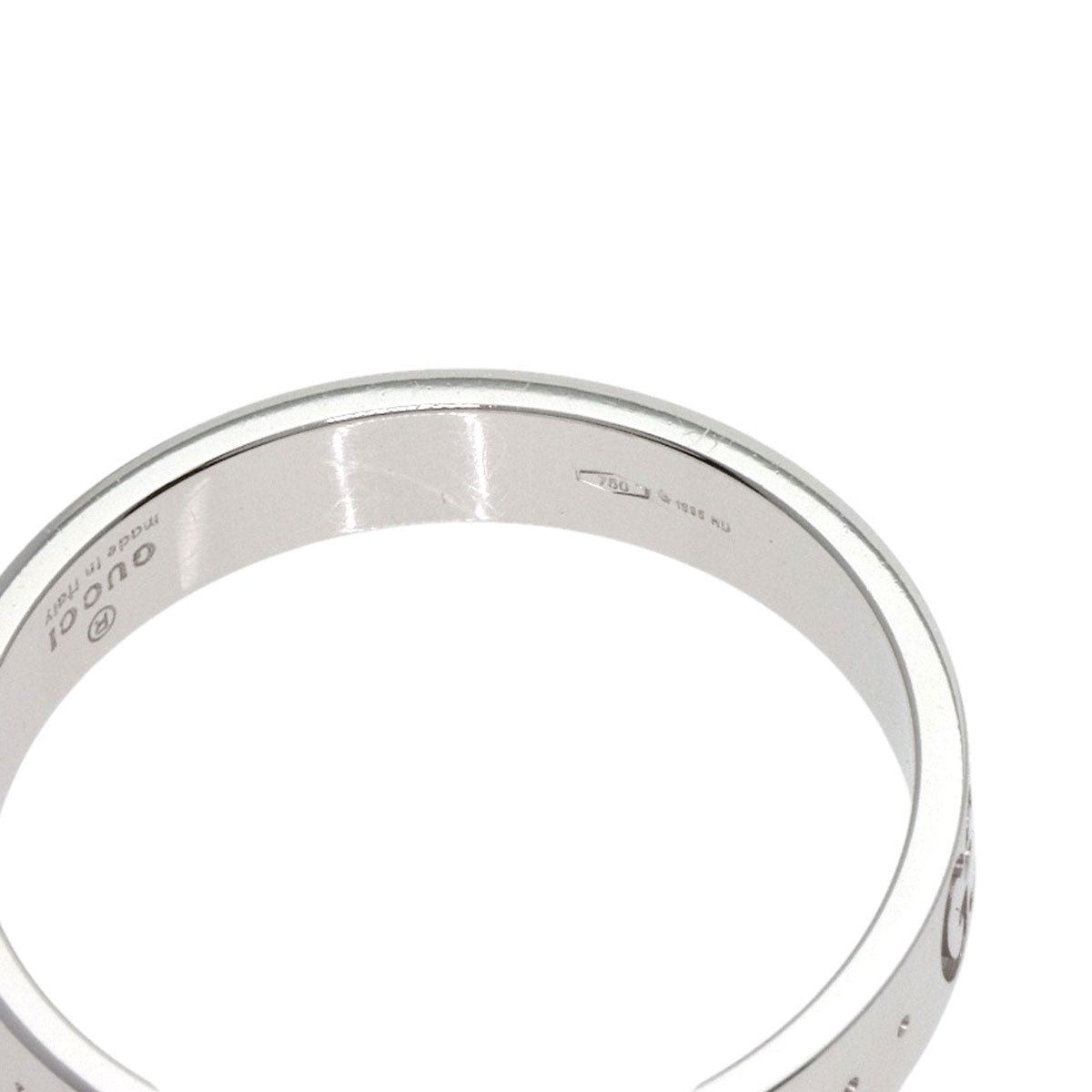 GUCCI Icon # 22 Ring K18 White Gold unisex [Used]