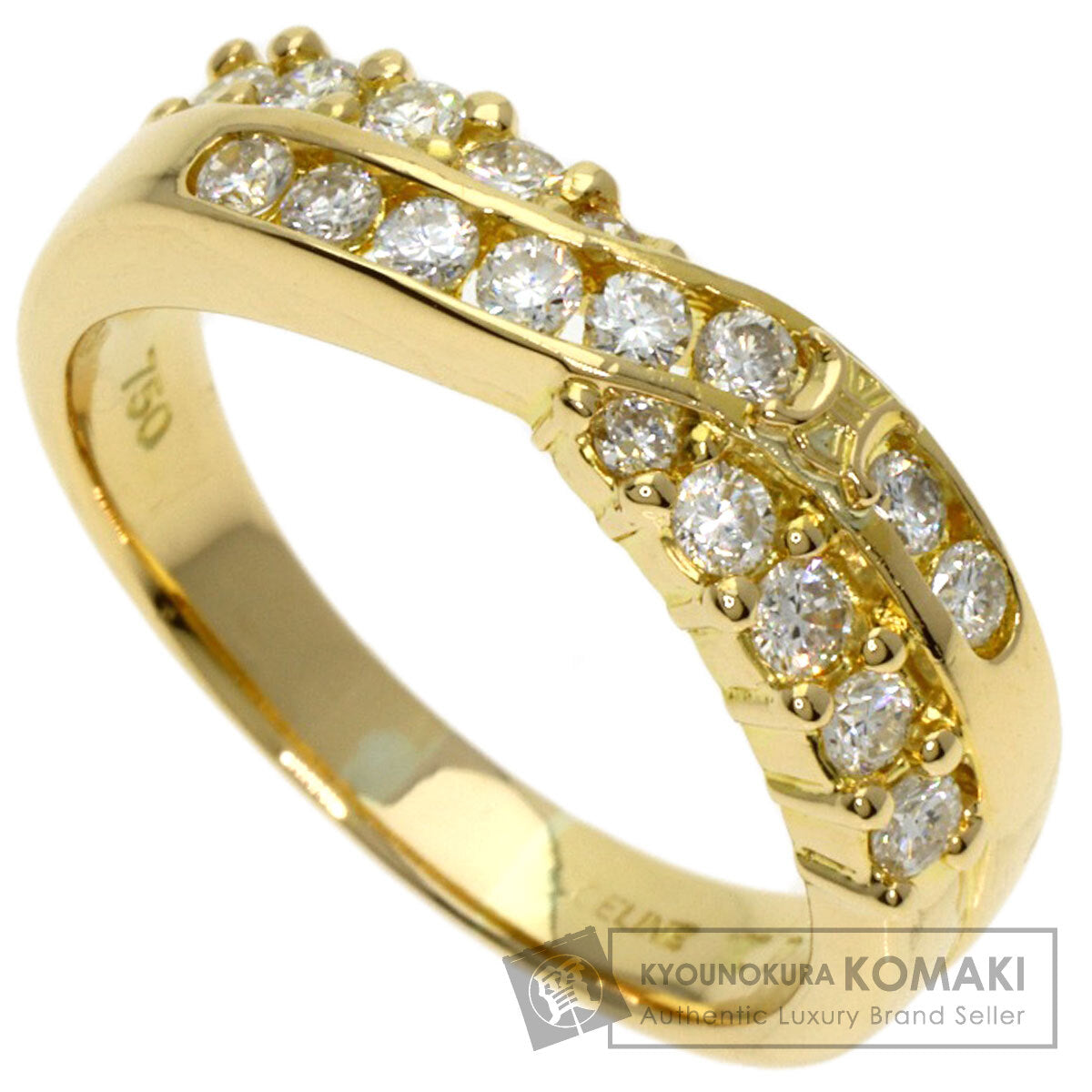 CELINE Diamond Ring K18 Yellow Gold Ladies [Used]