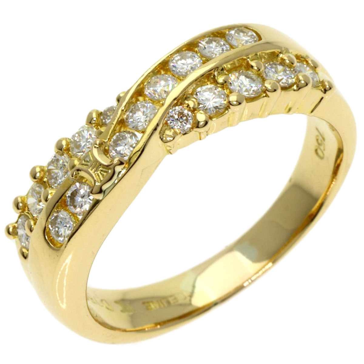 CELINE Diamond Ring K18 Yellow Gold Ladies [Used]