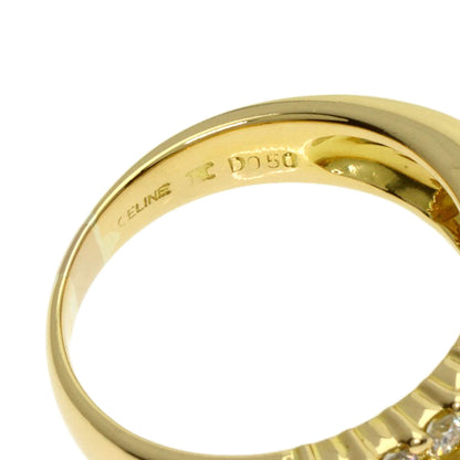 CELINE Diamond Ring K18 Yellow Gold Ladies [Used]