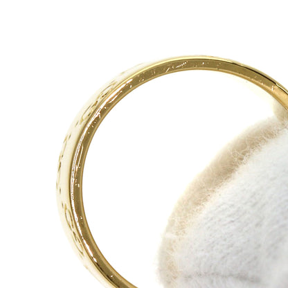 GUCCI Icon Wide #12 Ring K18 Yellow Gold Ladies [Used]